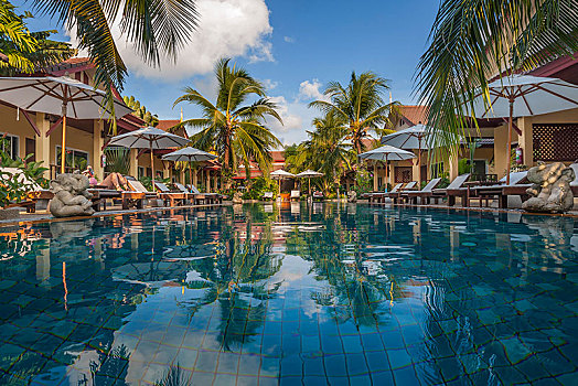 游泳池,胜地,普吉岛,泰国,亚洲