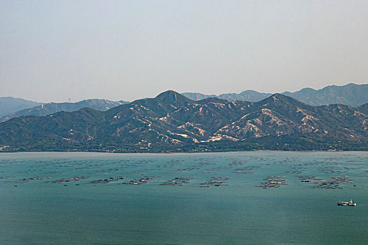 深圳湾对面的香港元朗流浮山