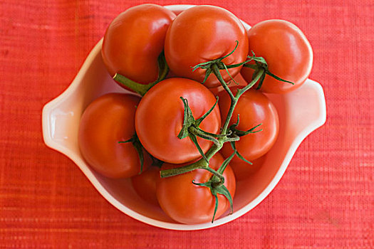 成熟,西红柿茎,碗