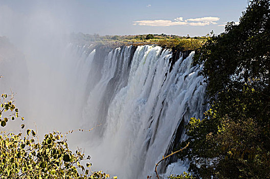 维多利亚瀑布,赞比西河,赞比亚,非洲