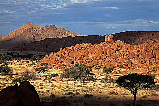 岩石构造,牧场,南方,纳米比亚,非洲
