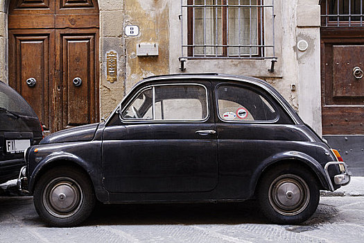 汽车,停放,街上,佛罗伦萨,托斯卡纳,意大利