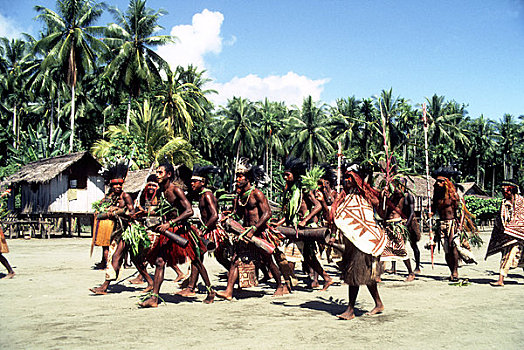 巴布亚新几内亚,乡村,传统,唱歌,跳舞