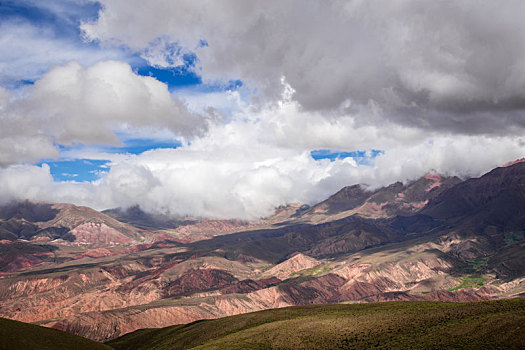 彩色,山,阿根廷