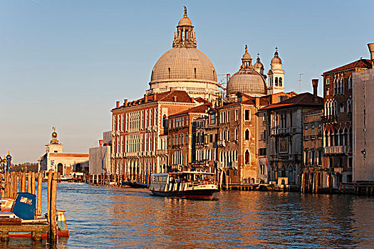 大教堂,玛丽亚,行礼,教堂,祈愿用具,大运河,汽艇,威尼斯,意大利,欧洲