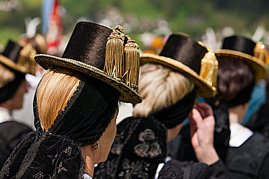 节日,传统服装,北方,提洛尔,奥地利,欧洲