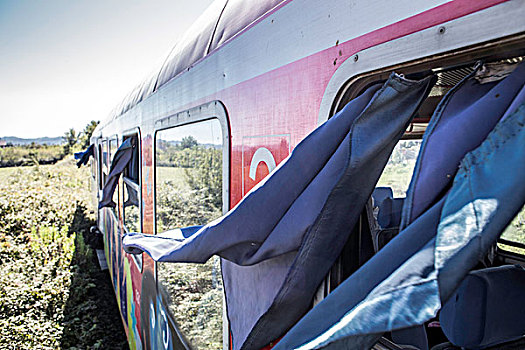列车,地拉那,一个,阿尔巴尼亚,欧洲