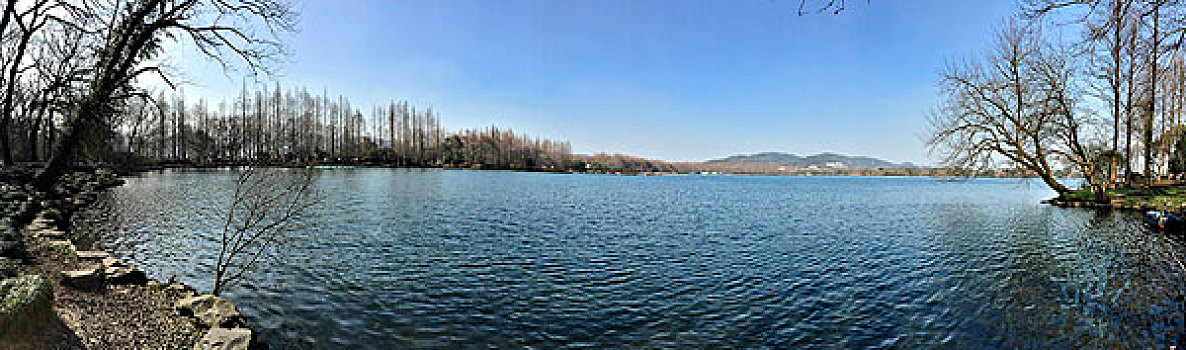 杭州西里湖全景