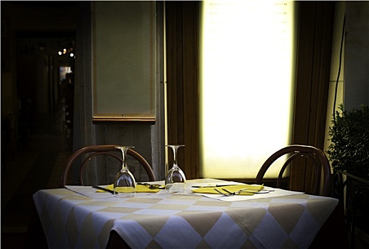 桌子,意大利,餐馆