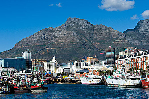 港口,高层建筑,建筑,水岸,开普敦,西海角,南非,非洲