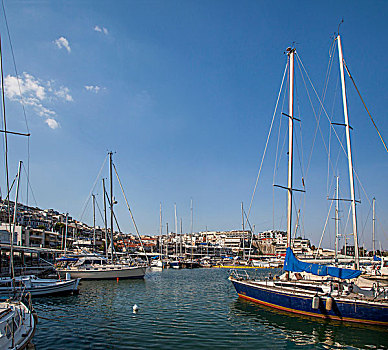 希腊雅典海港游艇码头