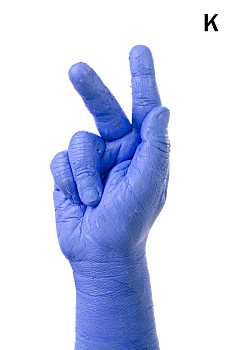 小拇指,拼写,字母,美国手语,字母k