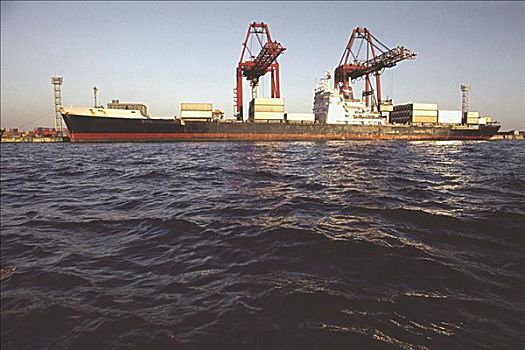 集装箱船,港口,日本