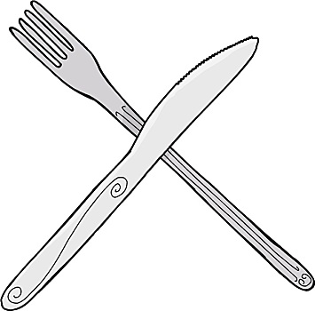 隔绝,刀,叉子