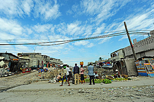 haiti,port,au,prince,polluted,street,and,river