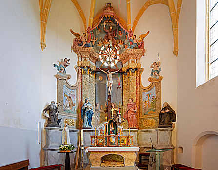 圣坛,寺院,教堂,北方,布尔根兰,奥地利,欧洲
