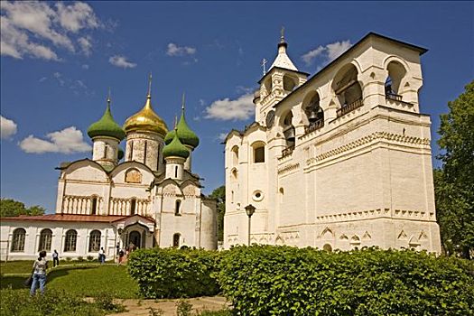 寺院,大教堂,钟楼,俄罗斯