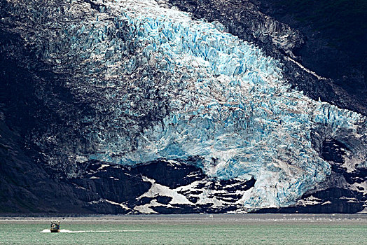 冰河,威廉王子湾,阿拉斯加,美国,北美