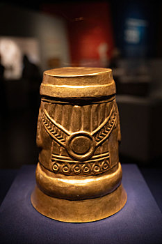 秘鲁中央银行附属博物馆西坎文化祭祀用金杯