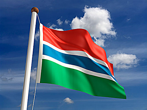 冈比亚,旗帜