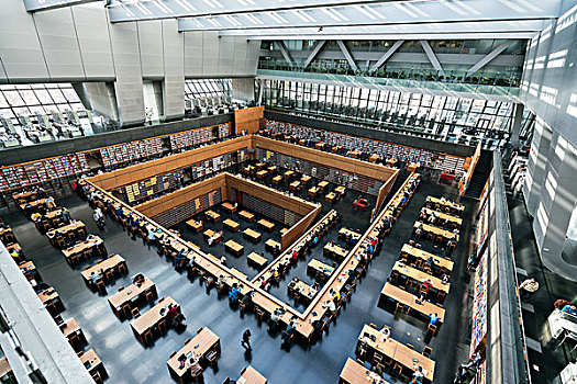 图书馆公共阅览区中国国家图书馆北京