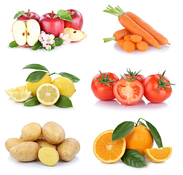 果蔬,水果,收集,苹果,橘子,西红柿,食物,抠像