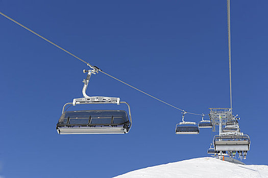 滑雪缆车,扫雪机,楚格峰,巴伐利亚,德国