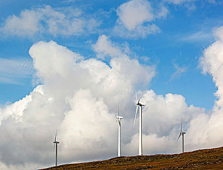 风车,产生,替代能源,靠近,凯瑞郡,爱尔兰