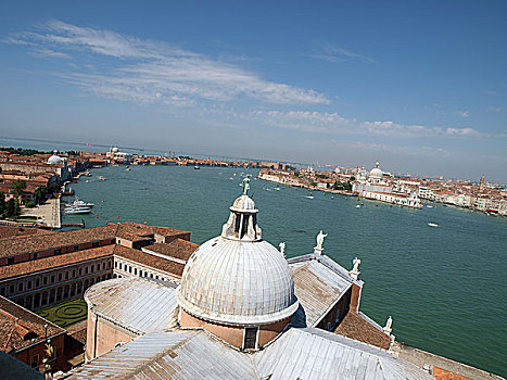 威尼斯,风景,塔,教堂,圣乔治奥