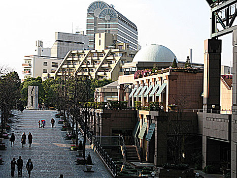 花园,山,复杂,惠比寿,东京,日本