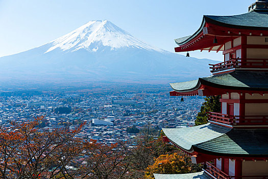 塔,富士山