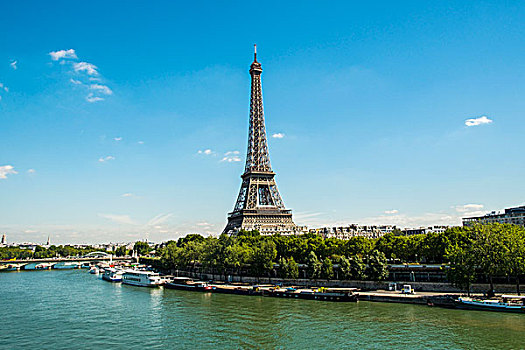 塞纳河,埃菲尔铁塔,风景,地铁,巴黎,法国