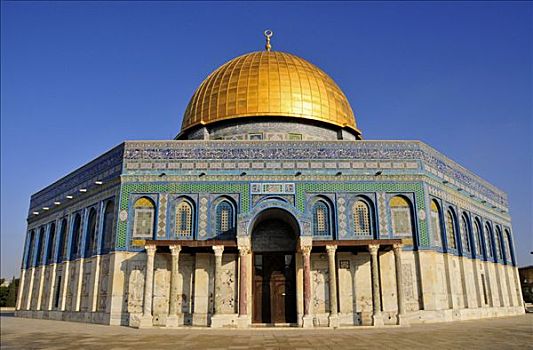 圆顶清真寺,圣殿山,耶路撒冷,以色列,西亚,东方