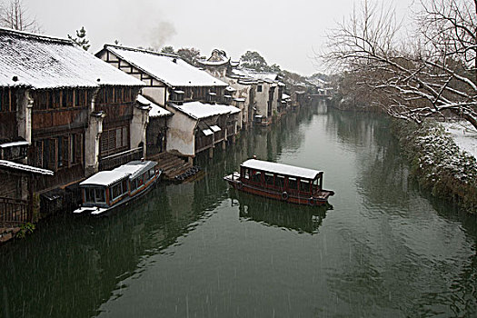 乌镇雪景