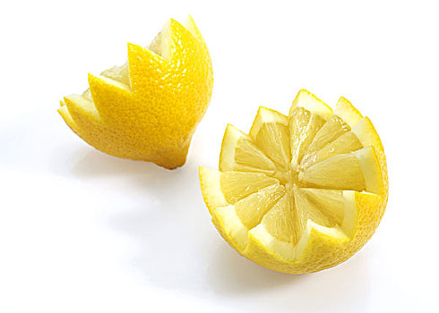 黄色,柠檬,柑橘,白色背景
