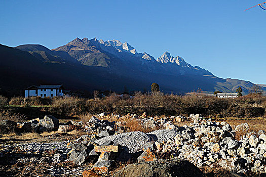 云南丽江玉龙雪山,白沙乡