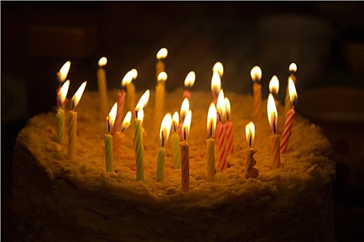 生日蛋糕,蜡烛