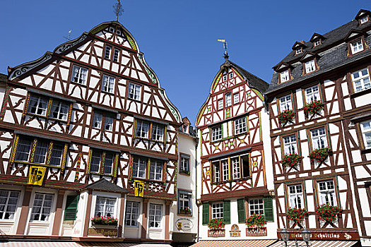半木结构,房子,莱茵兰普法尔茨州,德国
