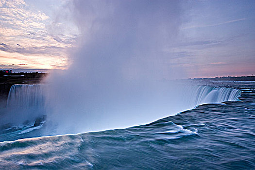 尼亚加拉瀑布,日出,安大略省,加拿大