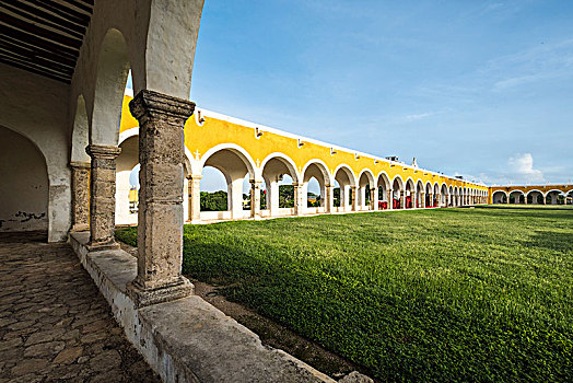 寺院,圣安东尼奥,帕多瓦,依沙玛尔,尤卡坦半岛,墨西哥