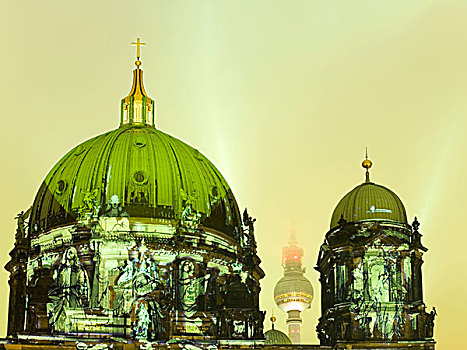 柏林大教堂,节日,2009年,柏林,德国,欧洲