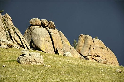 阴天,国家公园,蒙古