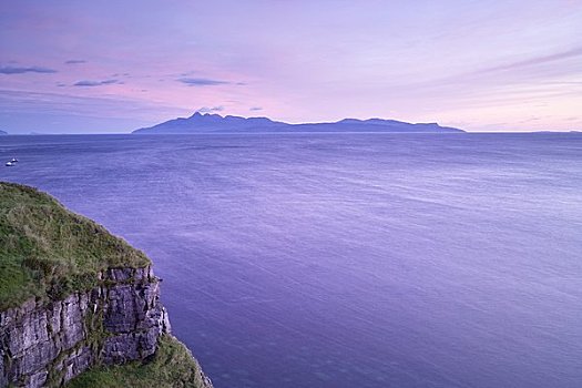 俯视,湖,海岬,斯凯岛,苏格兰