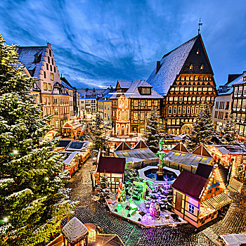 圣诞市场,希尔德斯海姆,德国