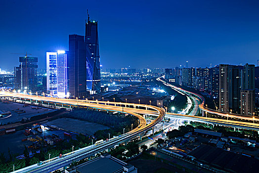 中国广东深圳前海都市夜景