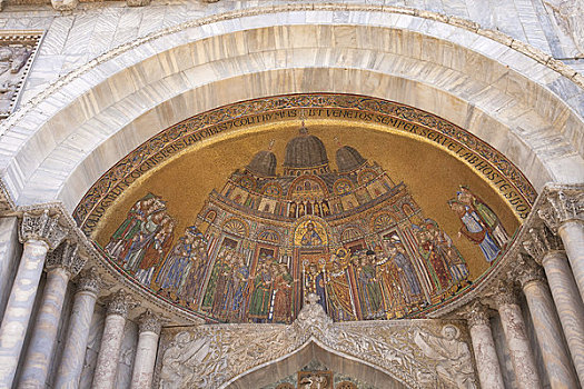 意大利,威尼斯,大教堂,镶嵌图案