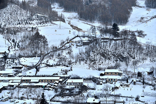 冬季吉林雪村-松岭美景如画