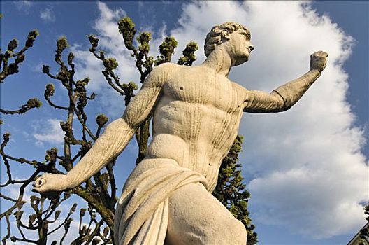 雕塑,场景,室外,希腊神话,米拉贝尔花园,花园,萨尔茨堡,奥地利,欧洲
