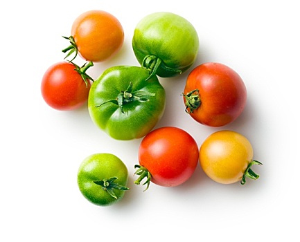 绿色,红色,西红柿