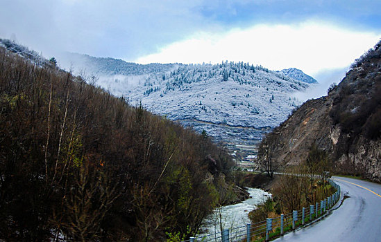 九寨沟,松潘雪景